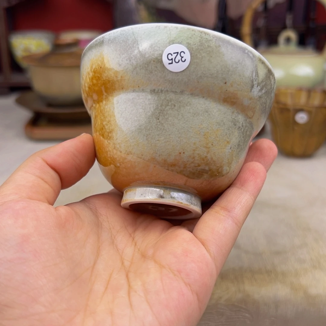 杯纯手工柴烧主人杯