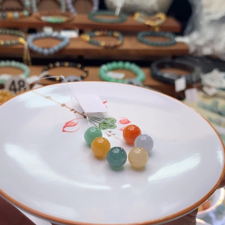 翡翠未镶嵌手链翡翠d48卡8