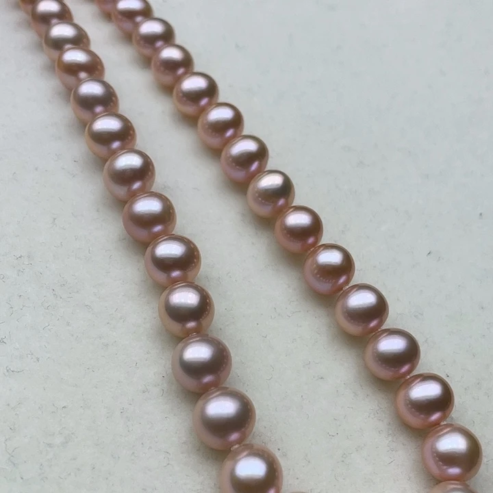 淡水珍珠颈饰银S925镶嵌9➕极光