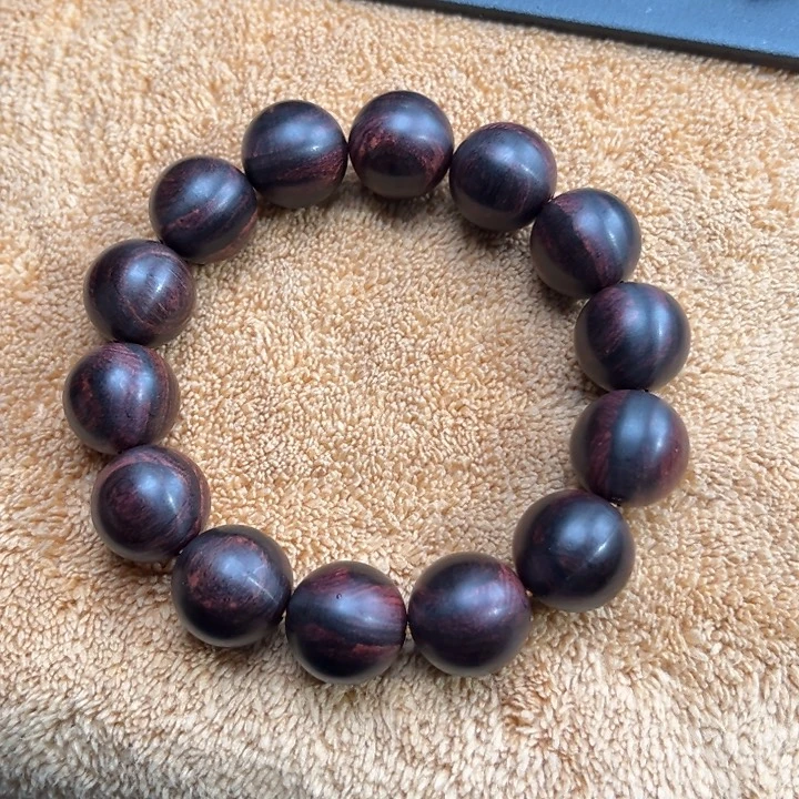 黄花梨/降香黄檀手串/手链海南黄花梨帝王紫油梨1.6