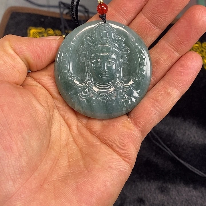 翡翠未镶嵌颈饰天然A货翡翠