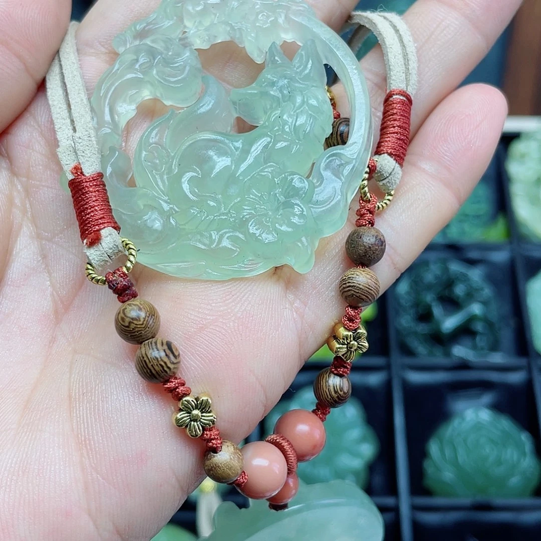 蛇纹石玉未镶嵌颈饰甜****版