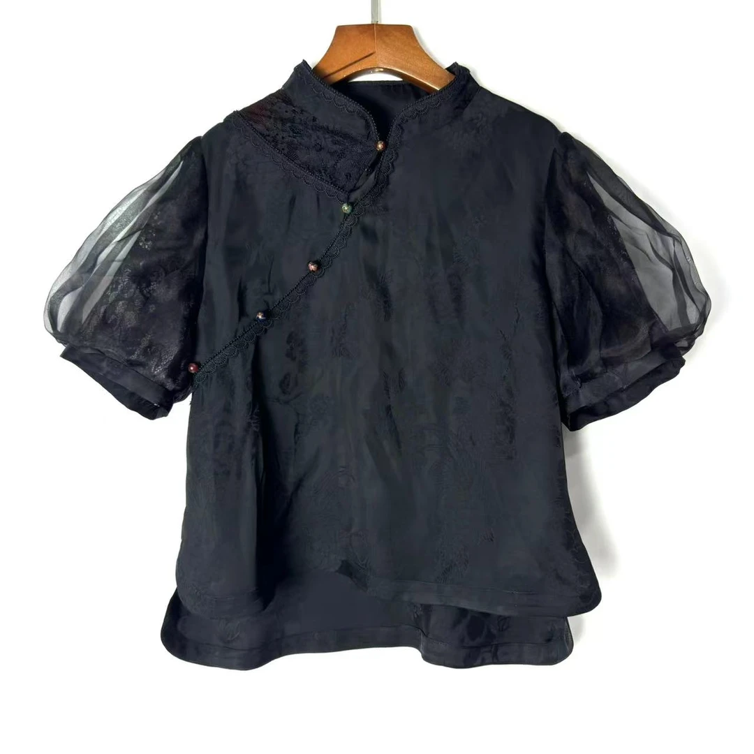 朱总服饰3590蚕丝上衣