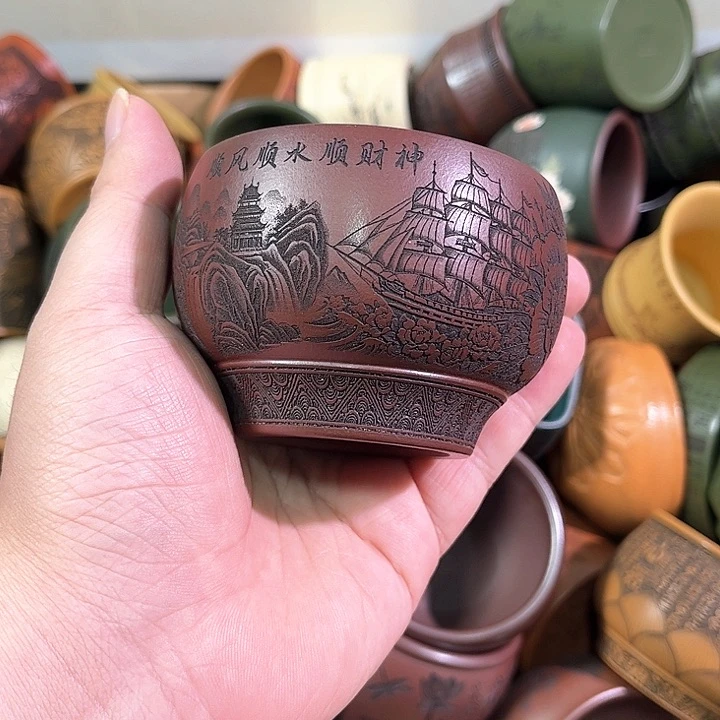 茶杯紫砂全手工紫砂主人杯