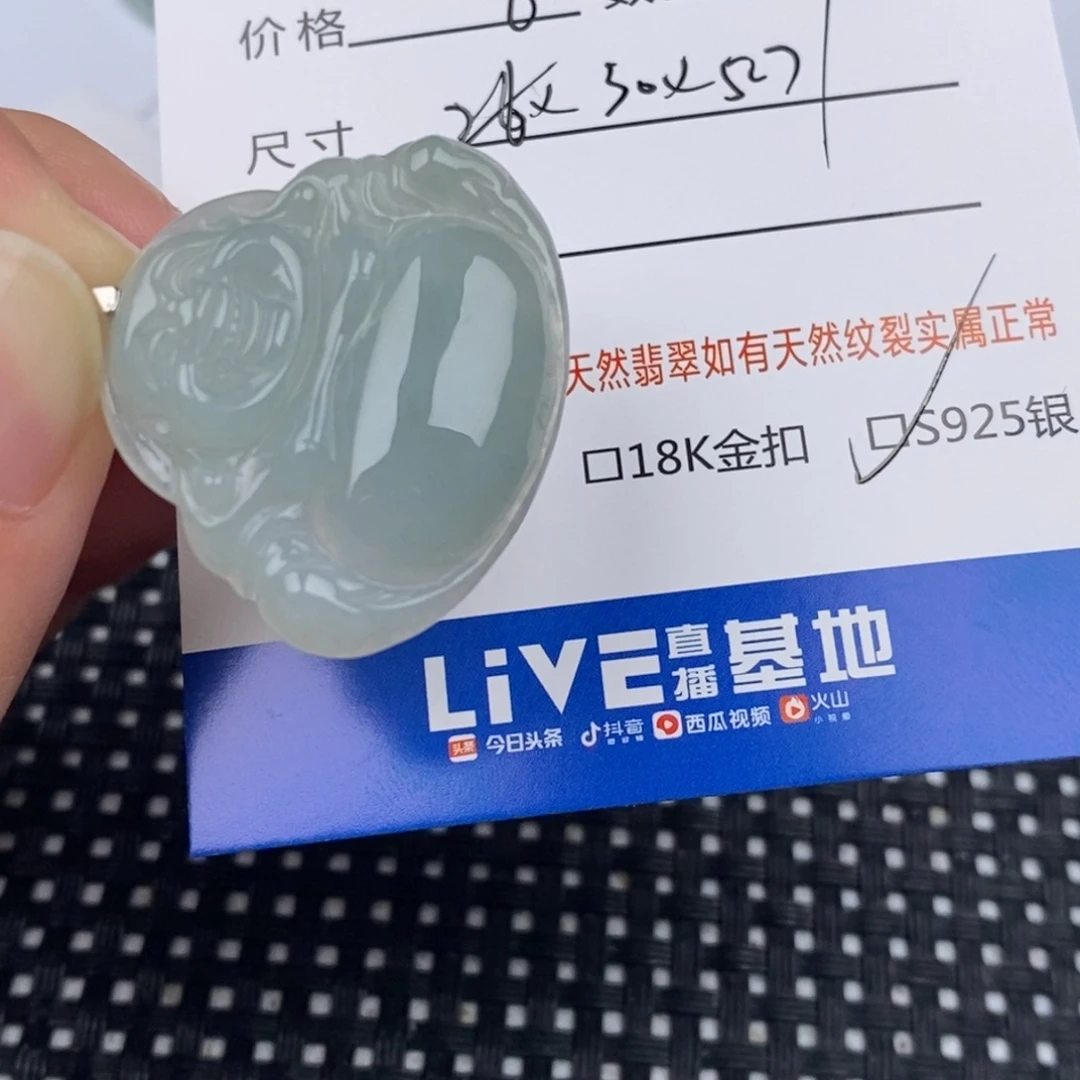 翡翠银S925镶嵌颈饰