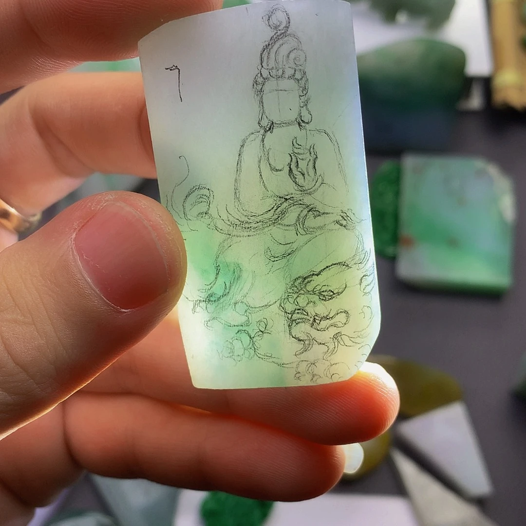 定制翡翠未镶嵌包工