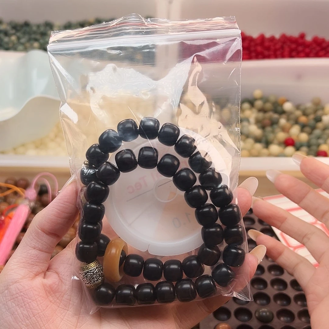 树脂磁石溏心老料双全手持桶珠