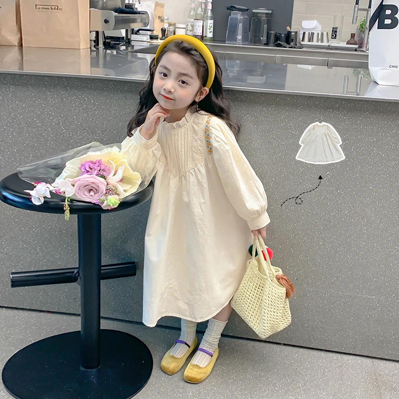 女童连衣裙2025春夏新款裙子洋气女孩法式复古公主裙-YGG