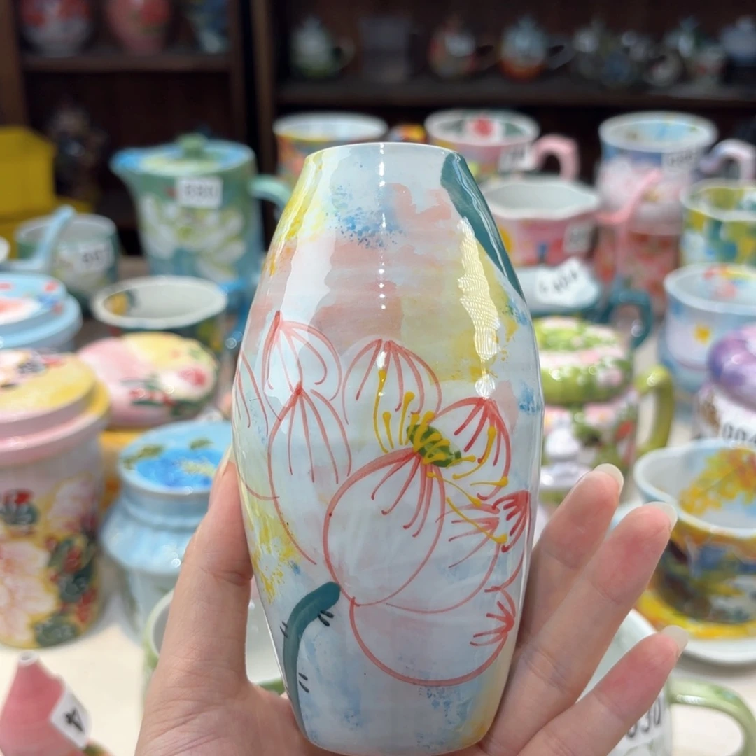 景德镇手绘高温釉下彩陶瓷茶具