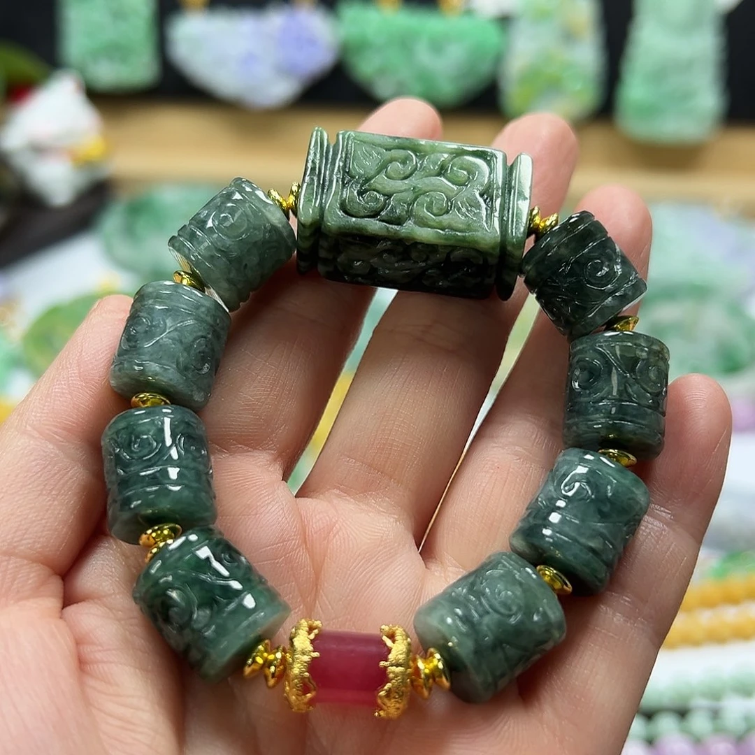 翡翠未镶嵌手链手串