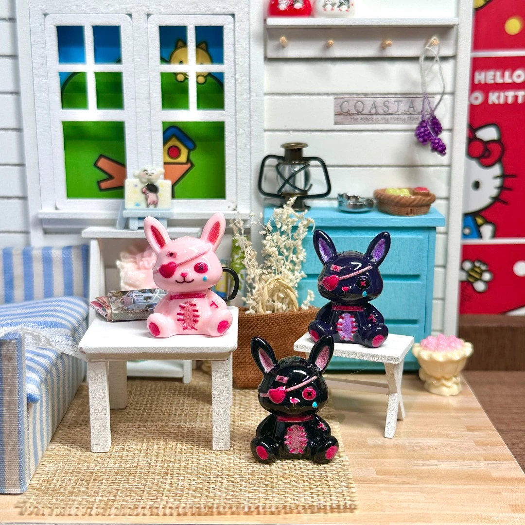 【小资女孩定制-破碎兔】DIY食玩配件装饰摆件