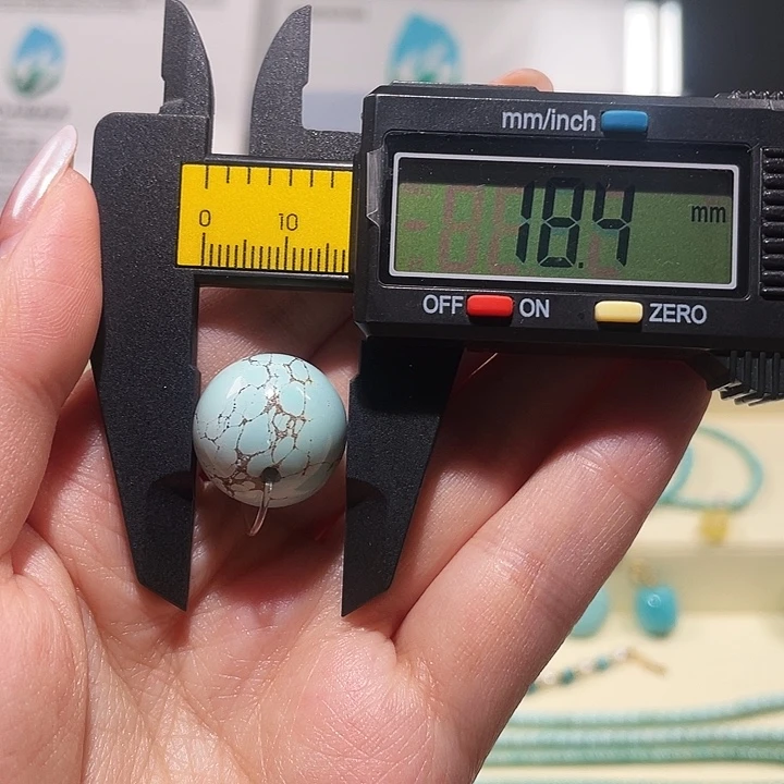 绿松石未镶嵌圆珠