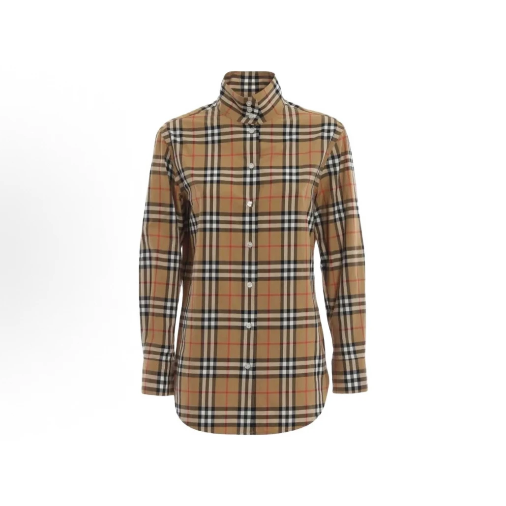 99新 BURBERRY/博柏利 格纹衬衫外套//UK6码/B01777
