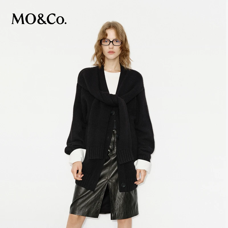 【赵老板专属】MOCO毛衣外套秋冬假两件绑结绵羊毛羊驼毛MBD4CAR017