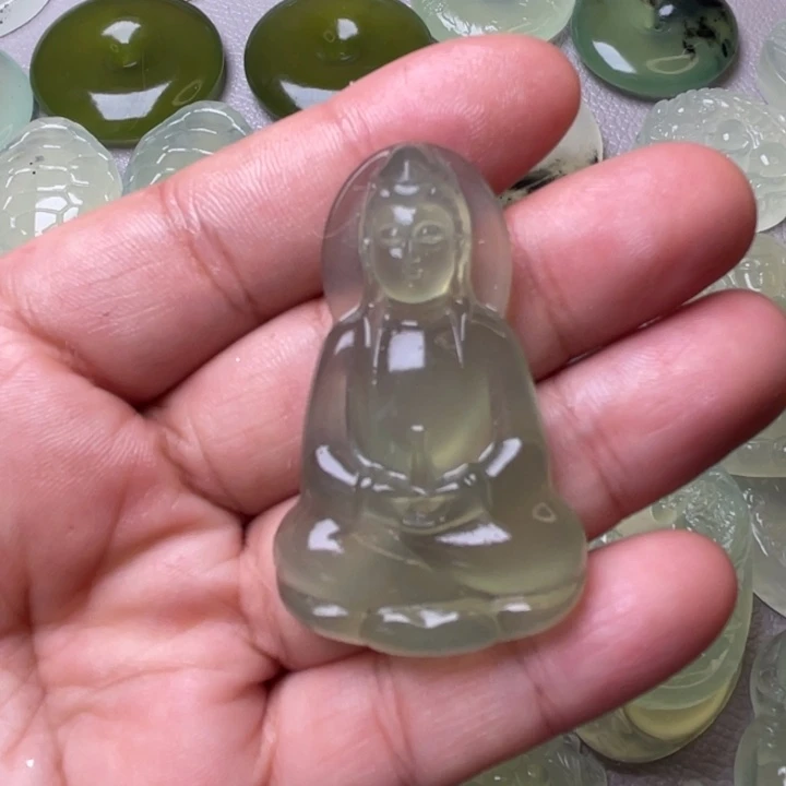 岫玉吊坠(赠链)未镶嵌用**哥