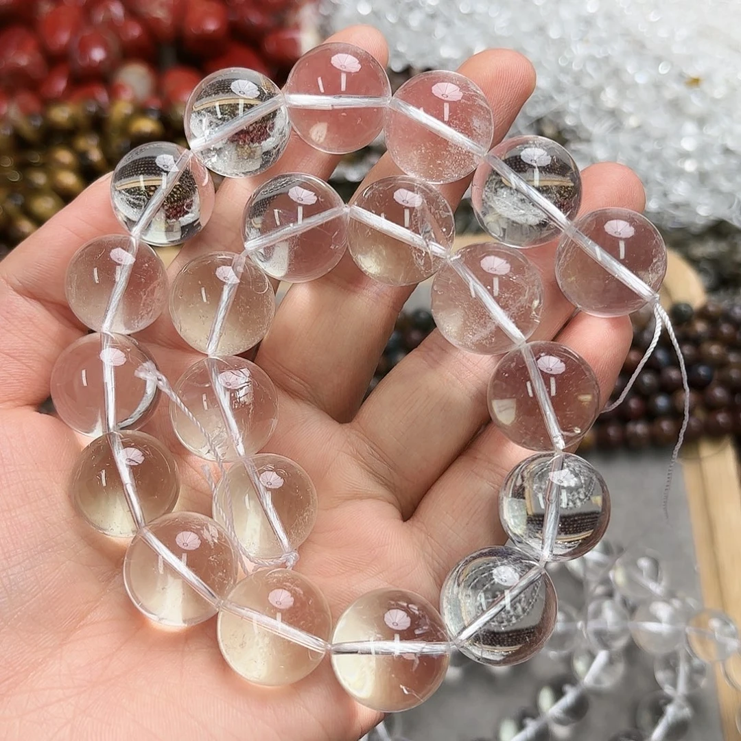 阳***0未镶嵌玛瑙/玉髓珠宝半成品卡18白水晶一条拍四发一