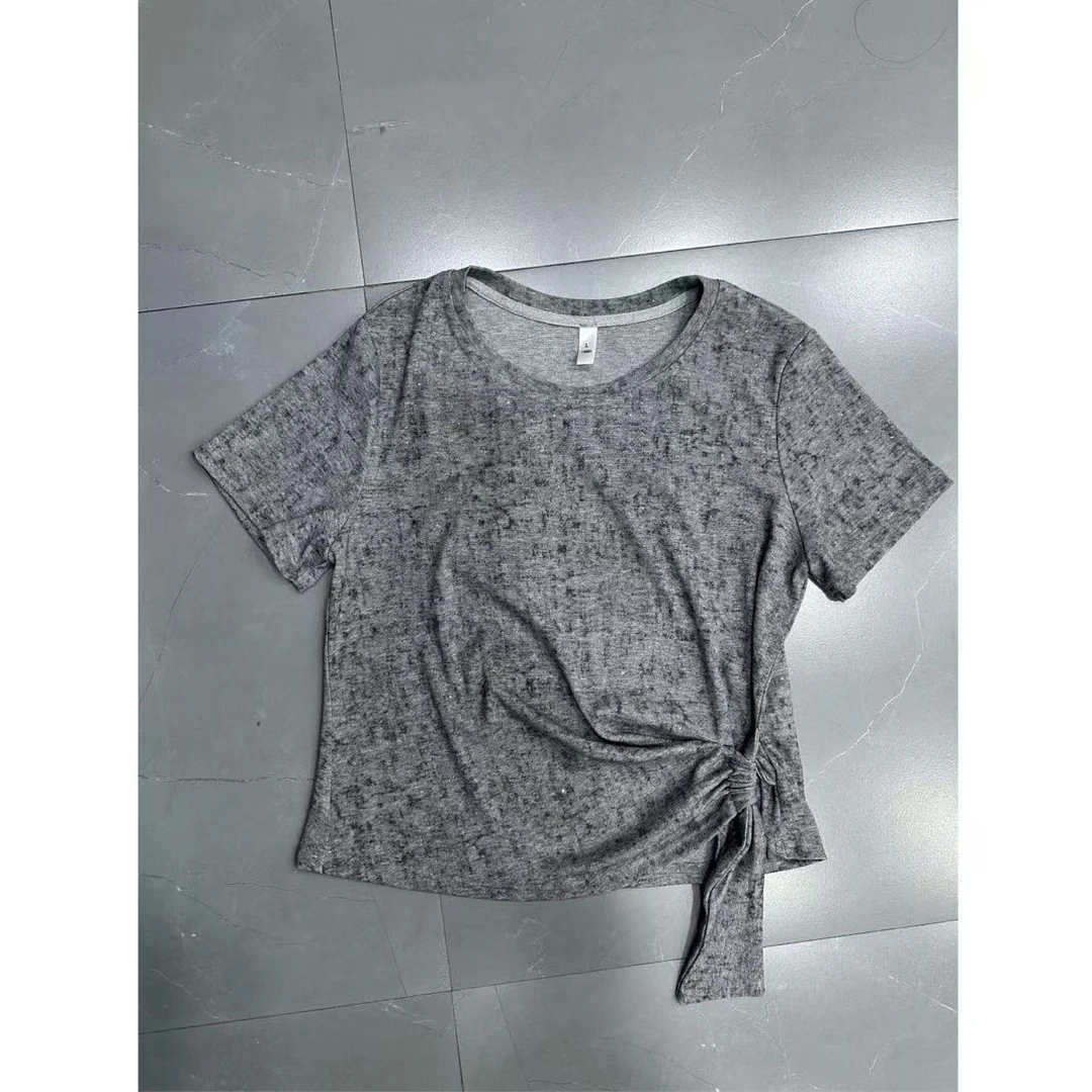 【新品】亮闪闪抽绳T恤