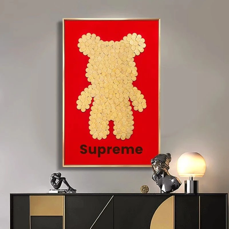 暴力熊相框摆件客厅家居手工diy材料包装饰品乔迁新居礼