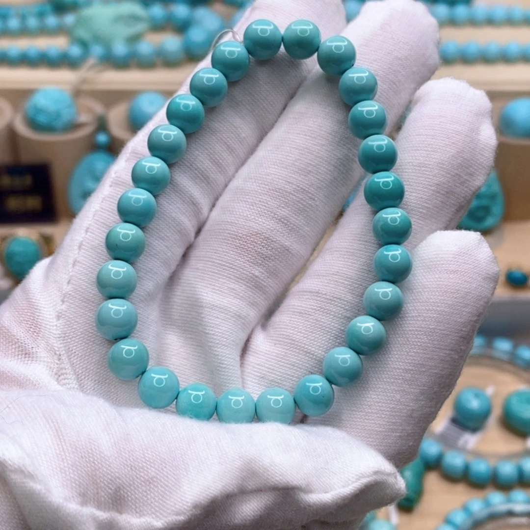 绿松石未镶嵌珠宝奇石6.5mm