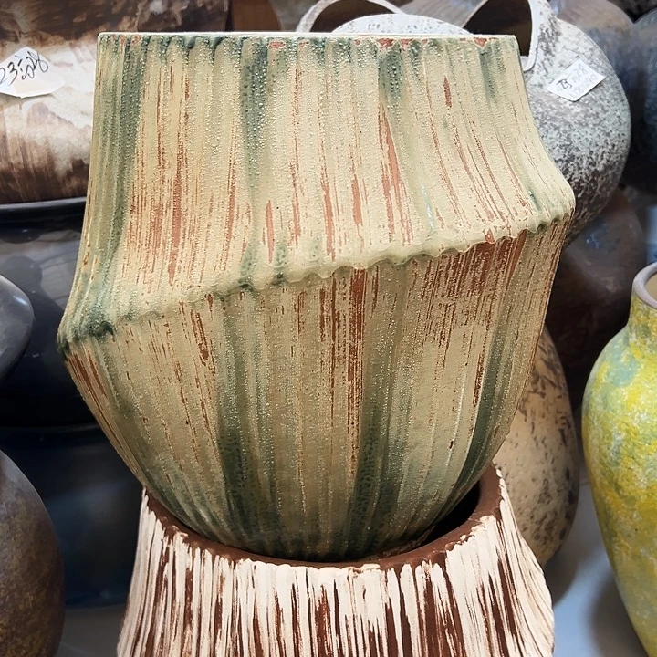 景德镇精品花盆栽适口23高33