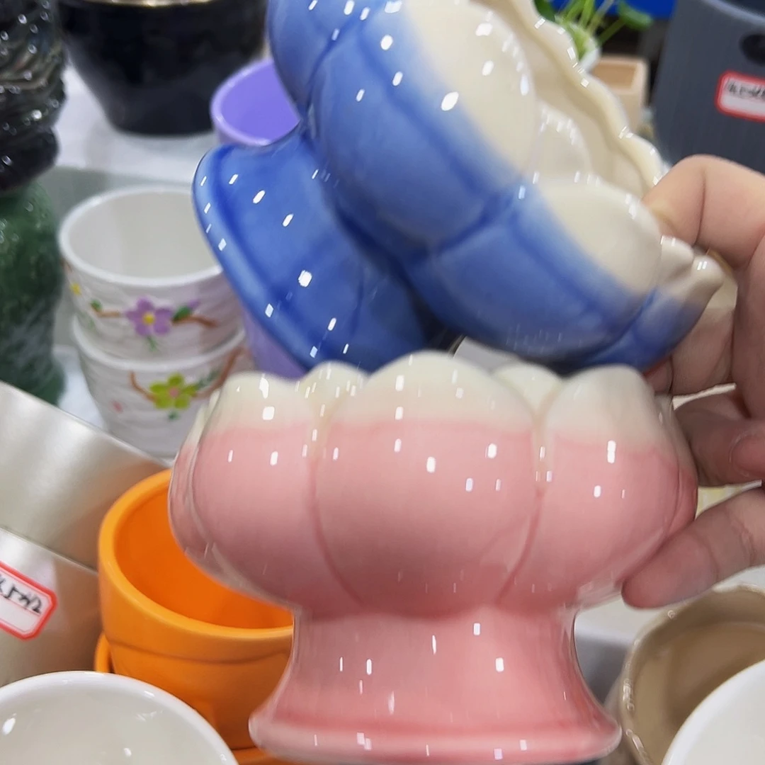 外贸尾单陶瓷花盆凑单10米包邮