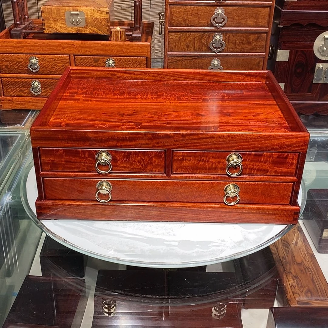 染料紫檀（血檀）承盘40/29/15