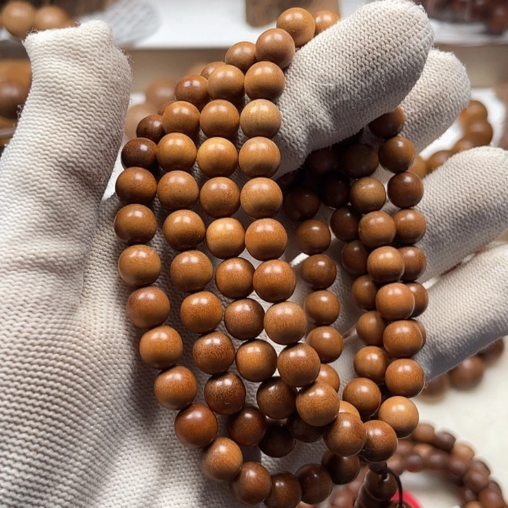 檀香木手串/手链老山檀香108/08顺纹