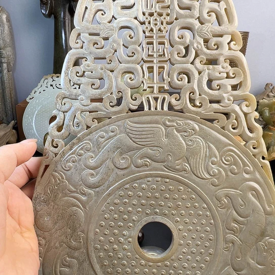 和田玉未镶嵌挂件刘*