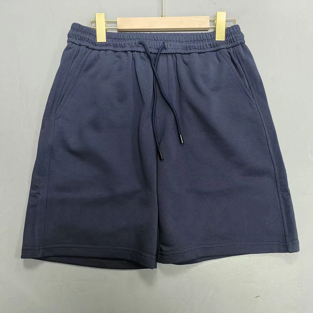 【南油玲姐】蓝色双腿字母男女同款短裤63087