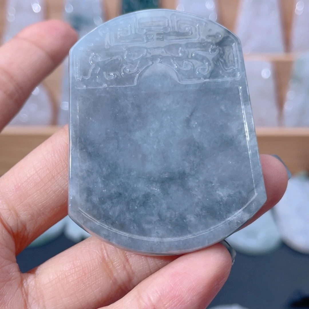 颈饰未镶嵌翡翠仿古乌鸡无事牌