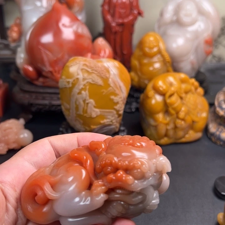 师***室寿山石寿山石雕刻艺术品