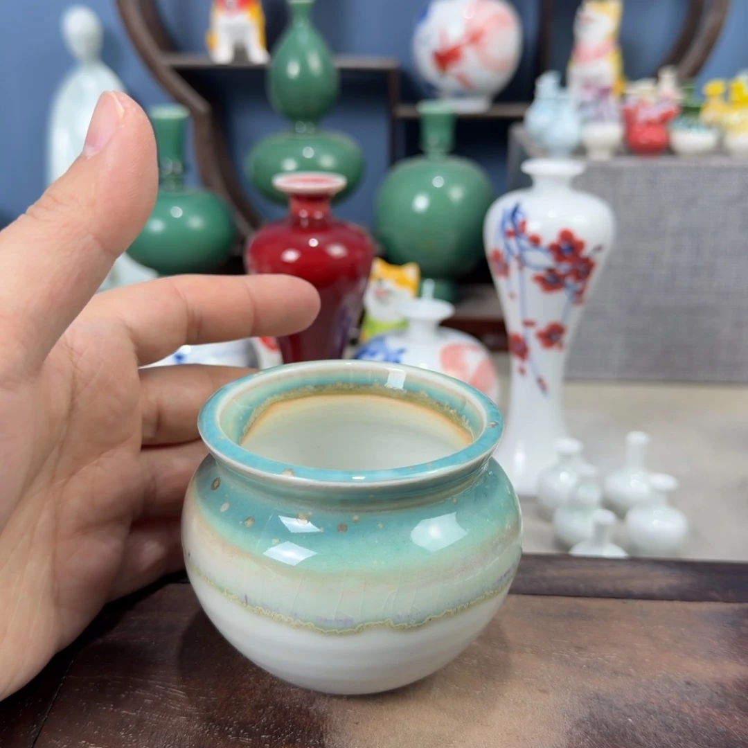 陶瓷手工小花器摆件