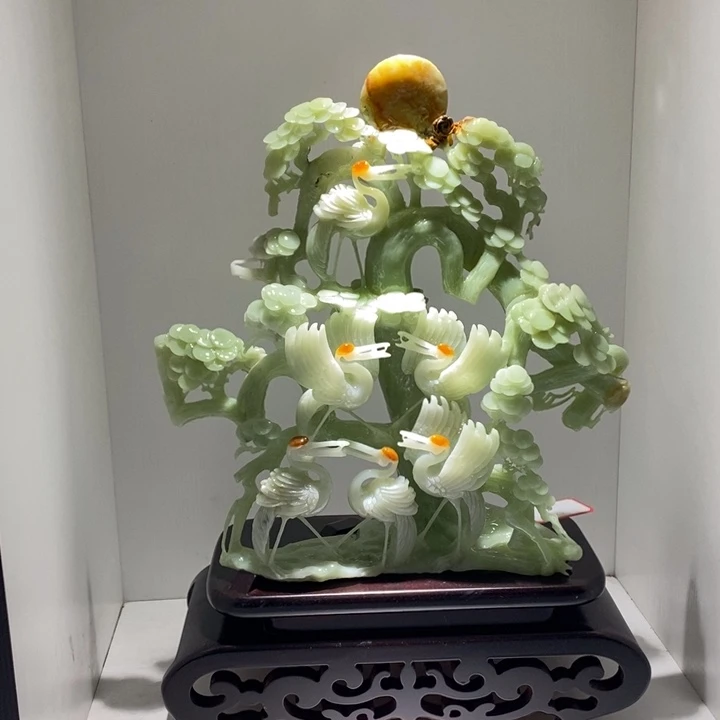 未镶嵌蛇纹石玉（覆膜）珠宝奇石