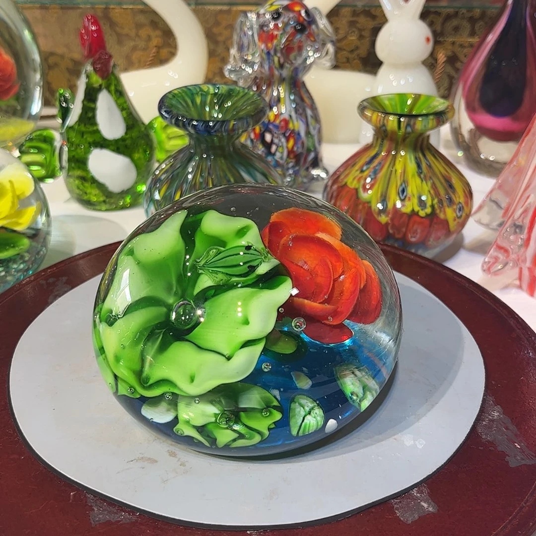 手工艺品琉璃纯手工瑕疵炸裂