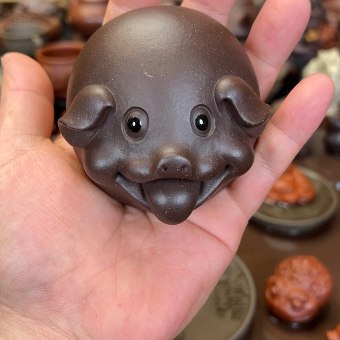茶宠紫砂紫砂福猪