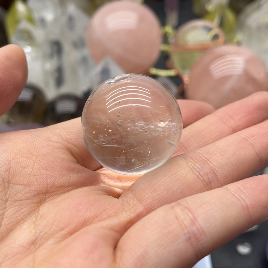 水晶31未镶嵌乐*哟发晶球