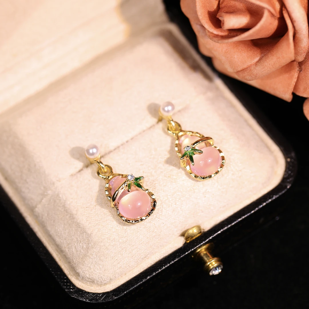 铜合金耳饰 【芦灯】轻奢时尚气质百搭高级小众设计感耳饰RH1041