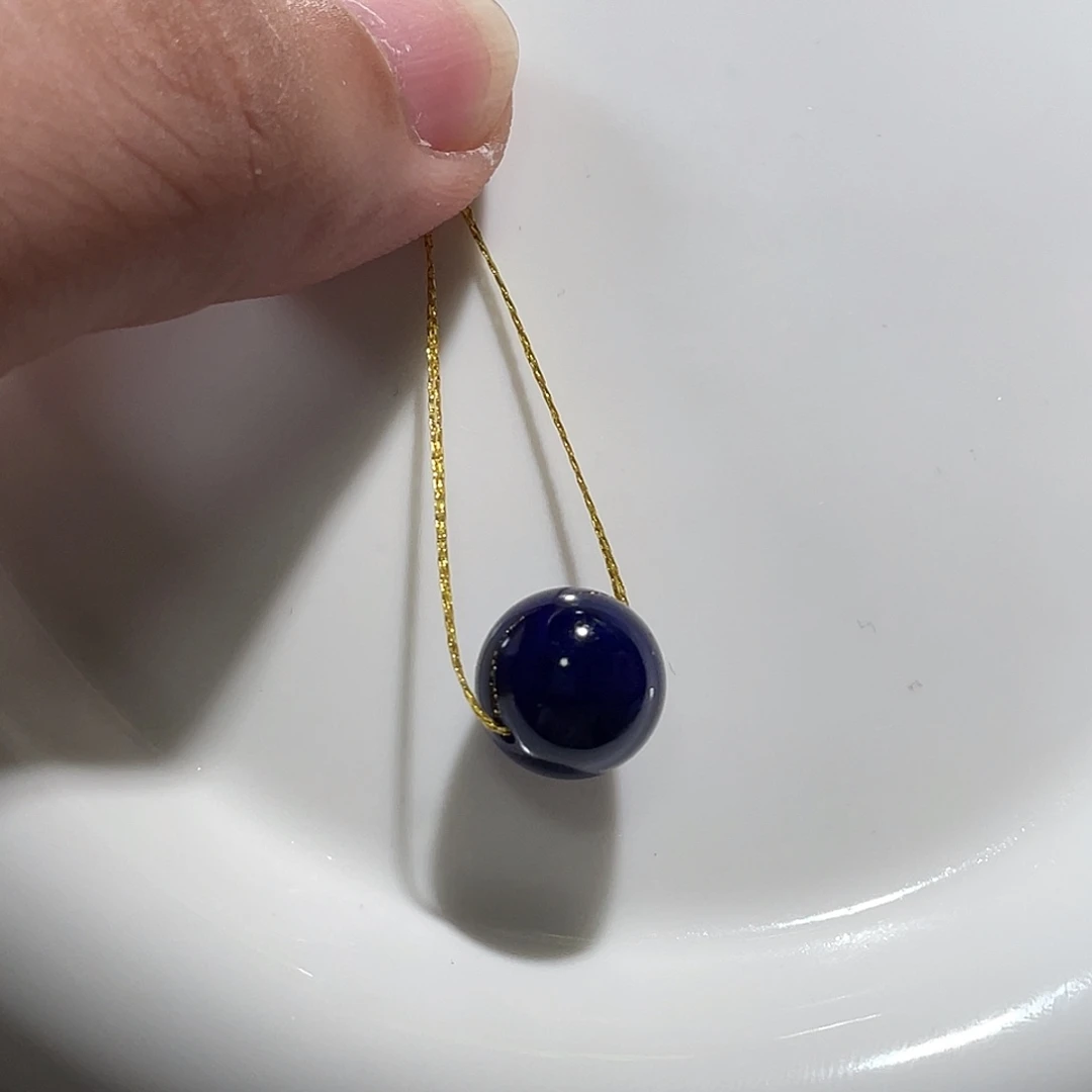 拾***壹青金石未镶嵌高品单珠12.2mm2.5g