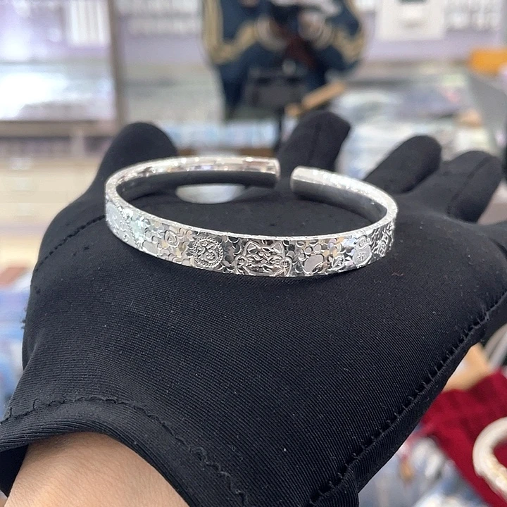 足银足银手镯足银