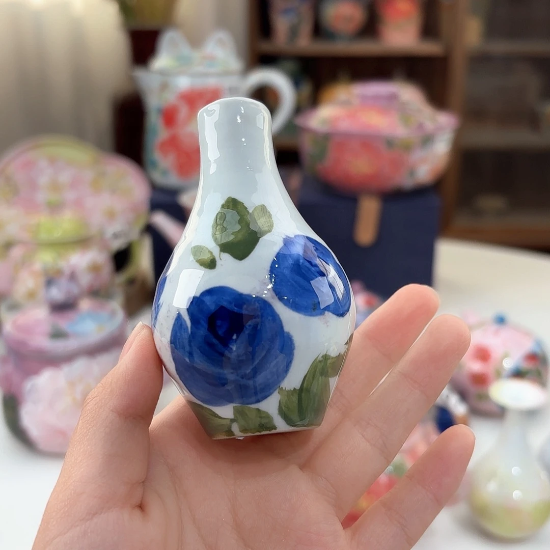 景德镇手绘高温釉下彩陶瓷茶具