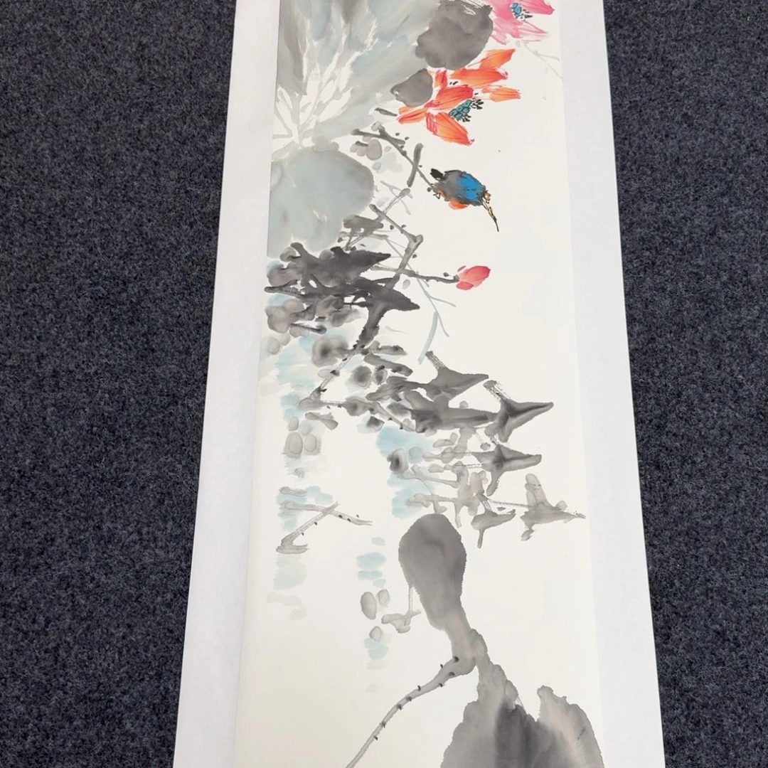 国画纯手绘山水花鸟纯手绘作品