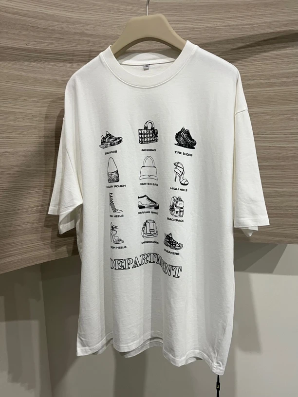 灰灰呀！潮牌情侣装！质量好！印花圆领短袖T恤