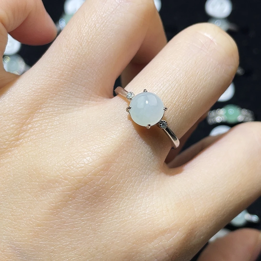 翡翠未镶嵌戒指戒指