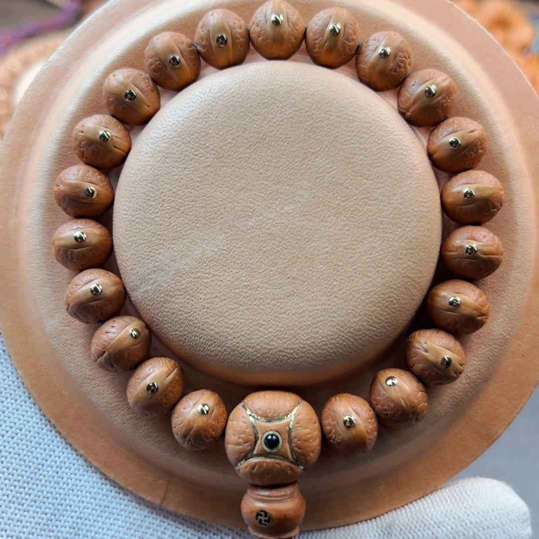 手串凤眼菩提11mm老树籽飞碟桩