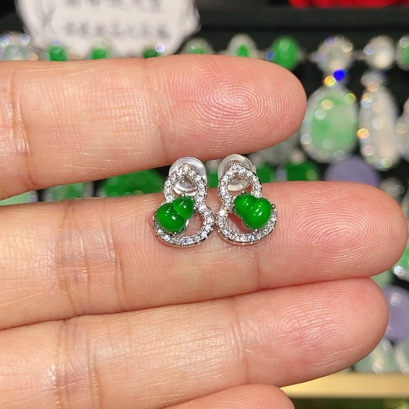 【闪购商品】未镶嵌翡翠耳饰天然翡翠