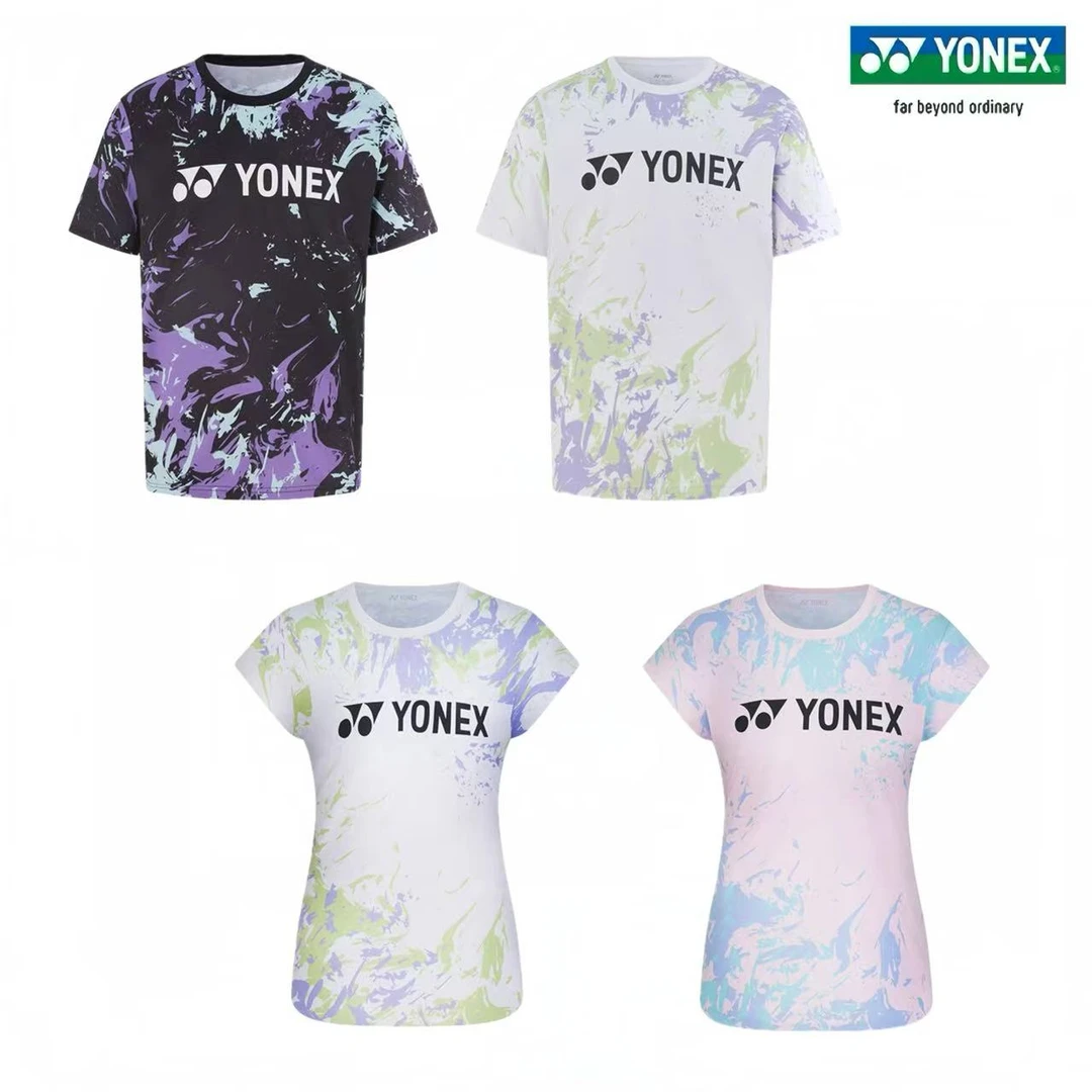 YONEX/尤尼克斯新款男女通用羽毛球服速干透气短袖运动T恤115145