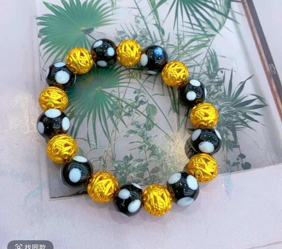 铜合金亚克力手链 铜合金新款手串