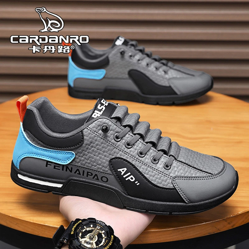 意大利卡丹路男鞋冬季一脚蹬休闲板鞋男士阿甘鞋软底百搭运动潮鞋