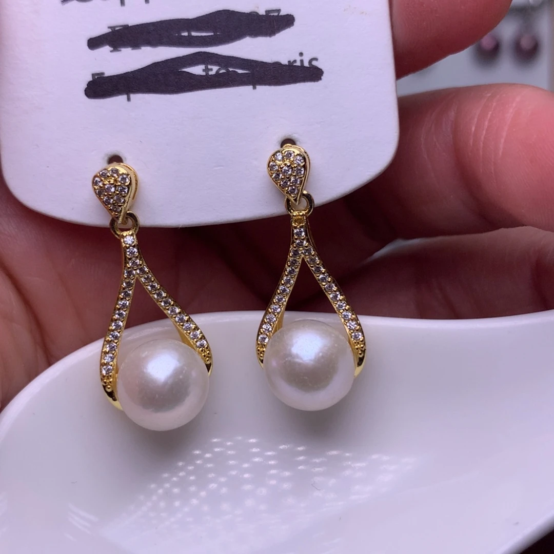 未镶嵌耳饰淡水珍珠