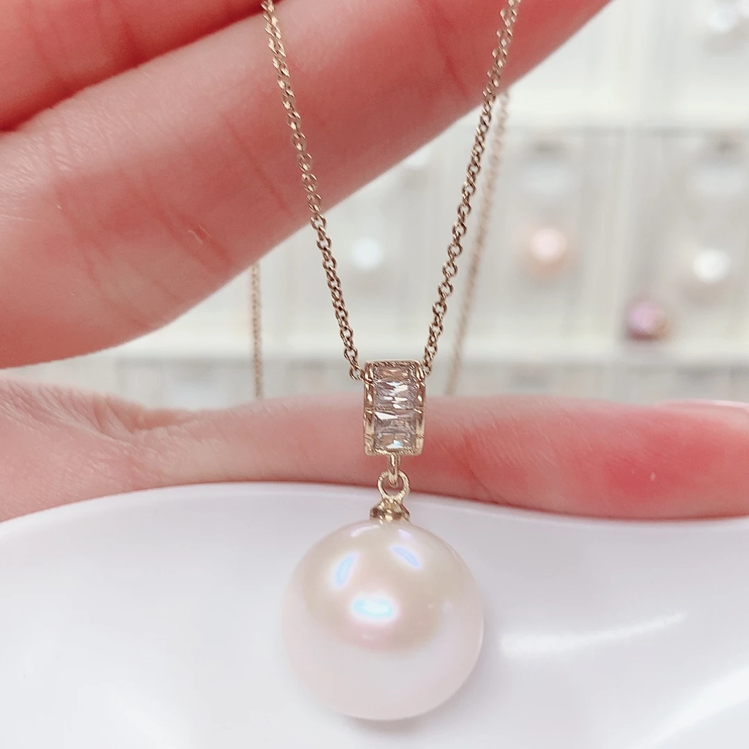 淡水珍珠吊坠(赠链)合金